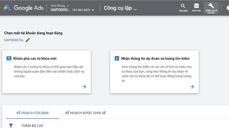 39 Checklist SEO hoàn chỉnh dành cho năm 2023 8 Google keywords planner là công cụ với dân làm SEO.