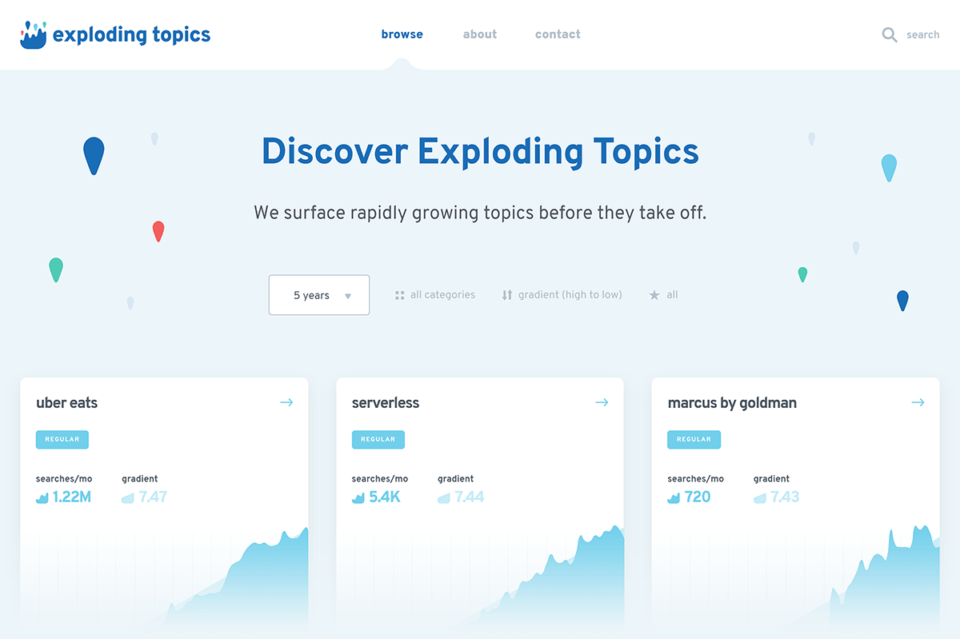 Explodingtopics-homepage