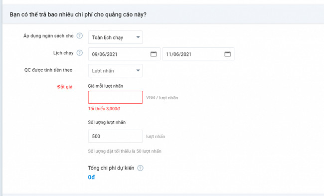quảng cáo zalo
