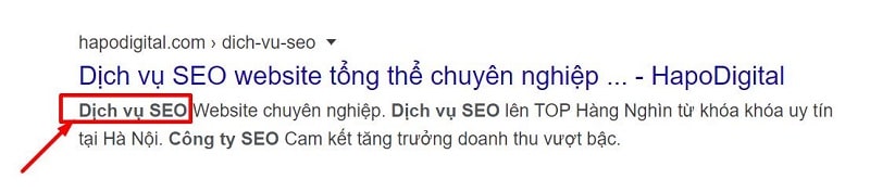 Meta Description là gì? 15 cách viết thẻ Meta chuẩn SEO 2023 4 Từ khóa nằm trong thẻ mô tả