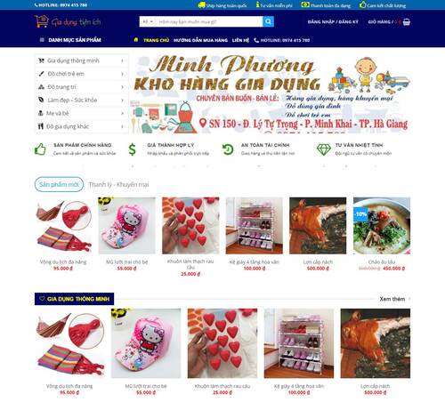 thiết kế website bán đồ gia dụng 2