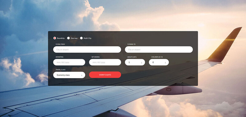 thiết kế website bán vé máy bay 4