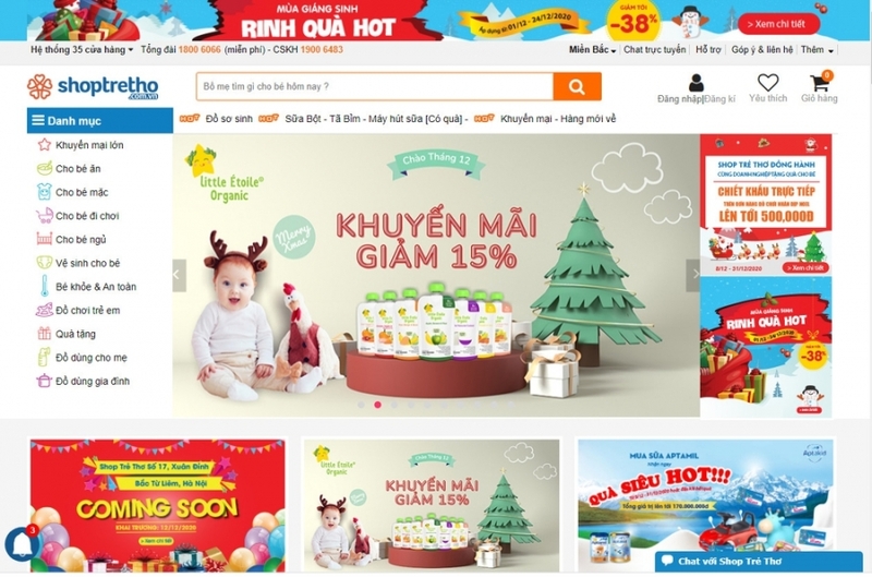 Thiết kế website mẹ và bé 5