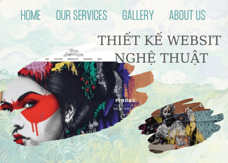 thiết kế website mỹ thuật 4