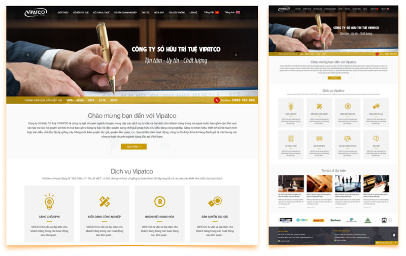 Thiết kế website tư vấn luật 3